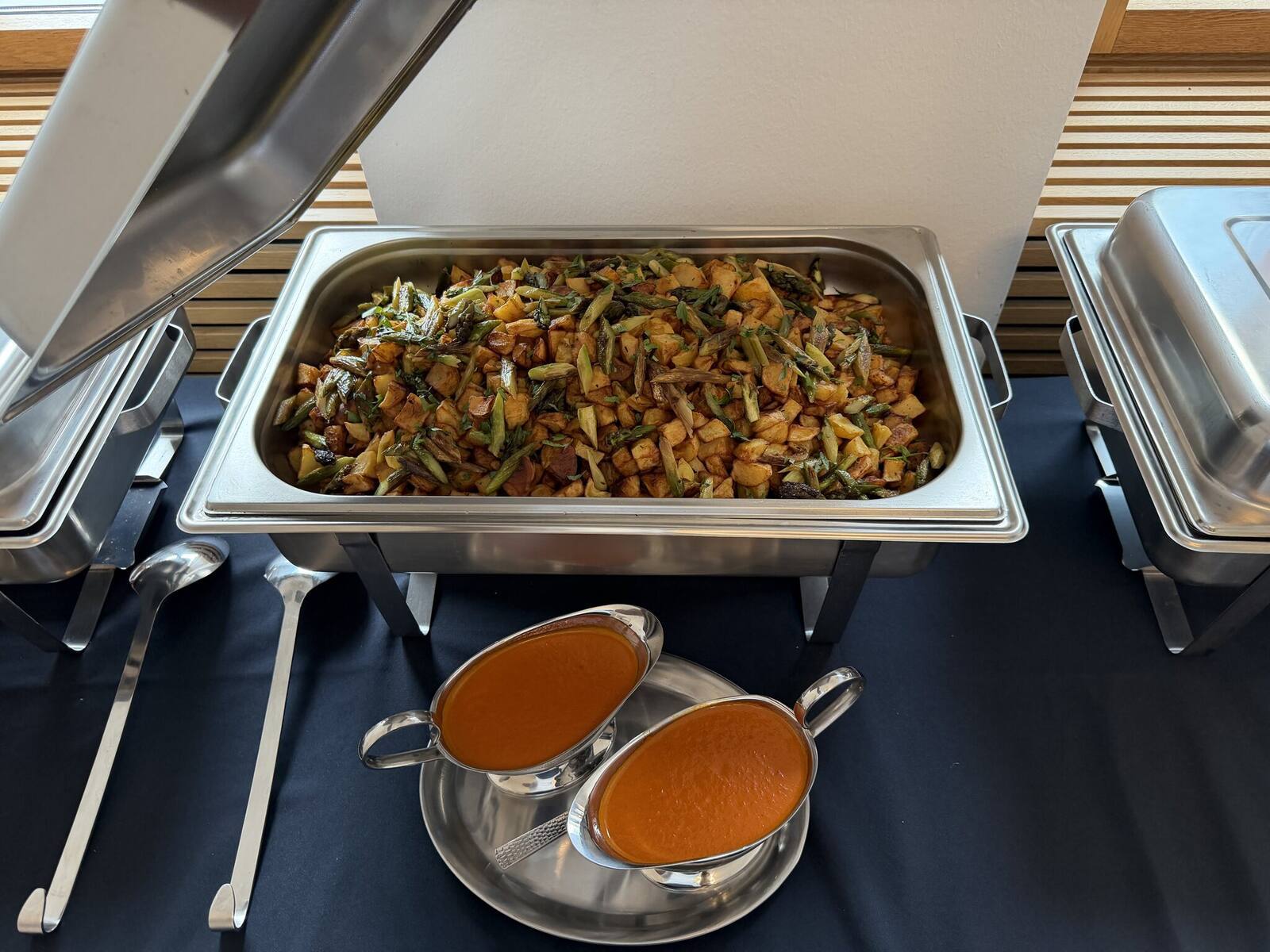 Kartoffel-Spargel-Pfanne Firmenevent